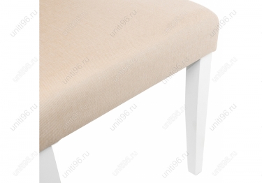 Стул деревянный  Menson White-Fabric сream