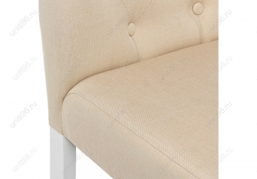 Стул обеденный  Amelia White-Fabric cream
