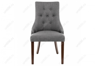 Стул деревянный  Elegance Dark walnut-Fabric grey