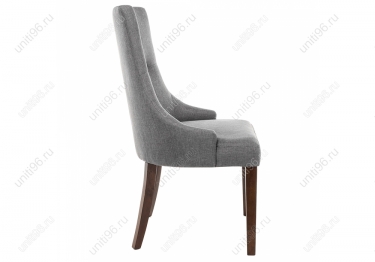 Стул деревянный  Elegance Dark walnut-Fabric grey