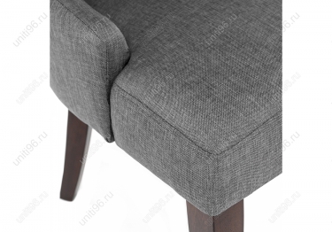 Стул деревянный  Elegance Dark walnut-Fabric grey