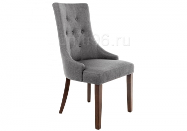 Стул деревянный  Elegance Dark walnut-Fabric grey