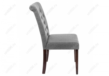 Стул обеденный  Amelia Dark walnut-Fabric grey