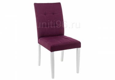 Стул деревянный  Madina White-Fabric purple