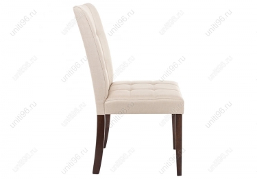 Стул деревянный  Madina Dark walnut-Fabric cream