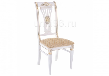 Стул деревянный  Roy W/З Молочный с патиной