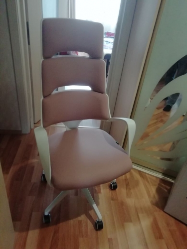 Кресло оператора Riva Chair Sakura белый пластик Розовый
