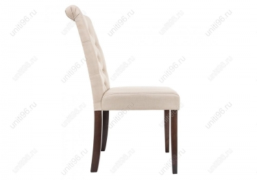 Стул  Amelia dark walnut/fabric cream