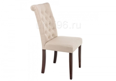 Стул  Amelia dark walnut/fabric cream