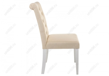 Стул  Amelia white/fabric cream