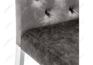 Стул  Amelia white/fabric grey