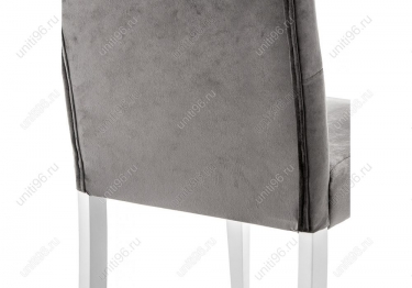 Стул  Amelia white/fabric grey