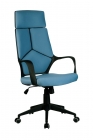 Кресло оператора Riva Chair 8989 черный пластик Синий