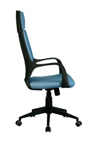 Кресло оператора Riva Chair 8989 черный пластик Синий