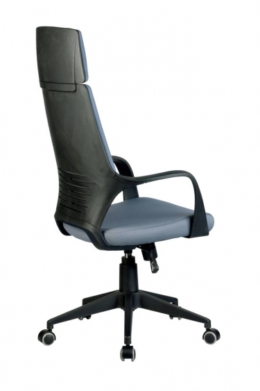 Кресло оператора Riva Chair 8989 черный пластик Серый