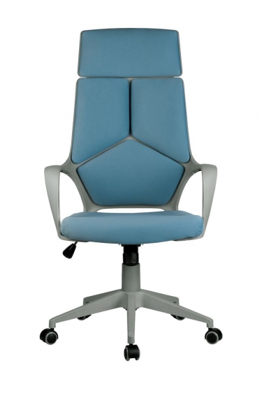 Кресло оператора Riva Chair 8989 серый пластик Синий