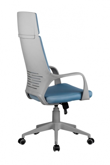 Кресло оператора Riva Chair 8989 серый пластик Синий