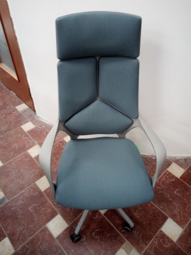Кресло оператора Riva Chair 8989 серый пластик Серый
