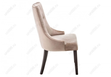 Стул деревянный  Elegance Dark walnut-fabric beige