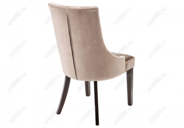 Стул деревянный  Elegance Dark walnut-fabric beige