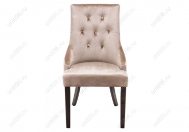 Стул деревянный  Elegance Dark walnut-fabric beige