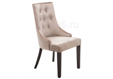 Стул деревянный  Elegance Dark walnut-fabric beige