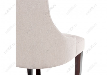 Стул деревянный  Elegance Dark walnut-fabric cream