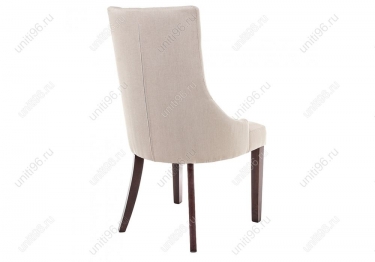 Стул деревянный  Elegance Dark walnut-fabric cream