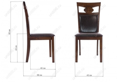 Стул  Luiza Dirty oak/dark brown