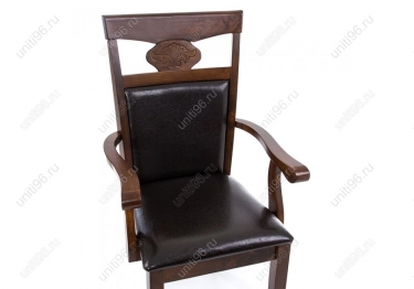 Стул  Luiza с подлокотниками Dirty oak/dark brown