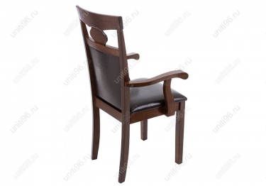 Стул  Luiza с подлокотниками Dirty oak/dark brown