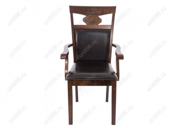 Стул  Luiza с подлокотниками Dirty oak/dark brown