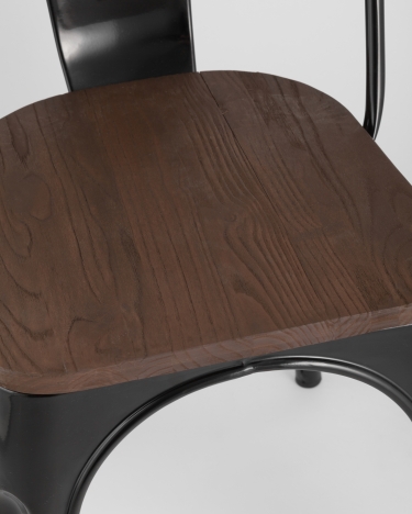 Стул Tolix Wood 850 Черный