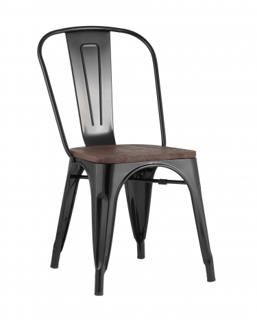 Стул Tolix Wood 850 Черный