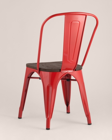Стул Tolix Wood 850 Красный