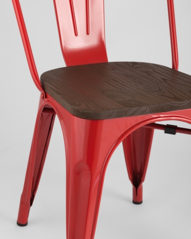 Стул Tolix Wood 850 Красный