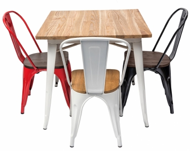 Стул Tolix Wood 850 Красный