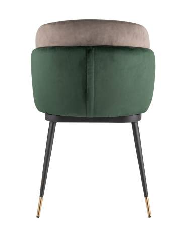 Стул Stool group Пенелопа, вельвет, зеленый / коричневый