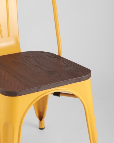 Стул Tolix Wood 850 Желтый