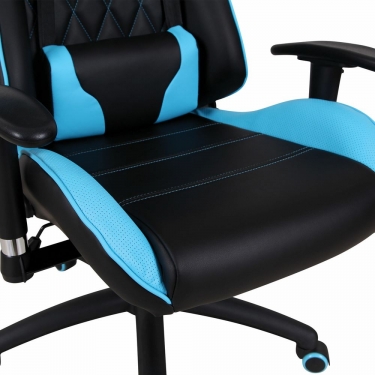 Кресло компьютерное BRABIX BRABIX GT Master GM-110 Черный-голубой*