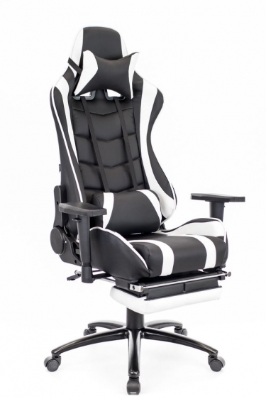 Кресло геймерское Everprof Lotus S1 Экокожа Черный Белый