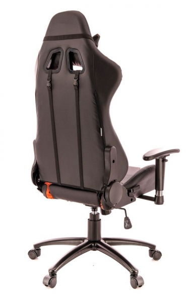 Кресло геймерское Everprof Lotus S2 Экокожа Черный Оранжевый