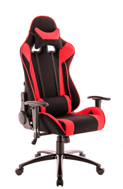 Кресло геймерское Everprof Lotus S4 Ткань Черный Красный