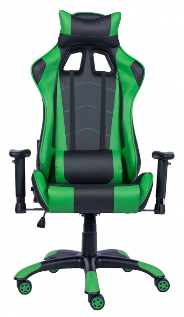 Кресло геймерское Everprof Lotus S9 Экокожа Зеленый Черный