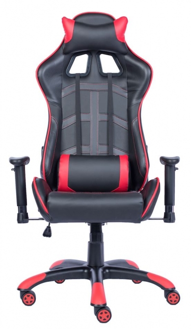 Кресло геймерское Everprof Lotus S10 Экокожа Черный Красный