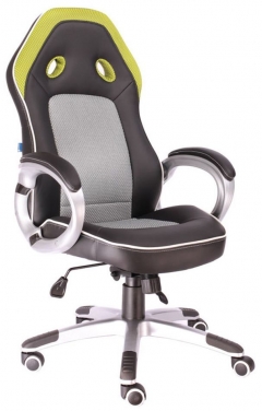 Кресло геймерское Everprof Drive TM Экокожа Зеленый