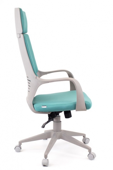 Кресло для руководителя Everprof Trio Grey TM Ткань Бирюзовый