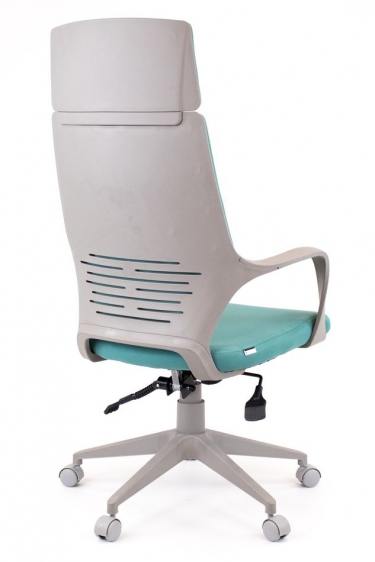 Кресло для руководителя Everprof Trio Grey TM Ткань Бирюзовый