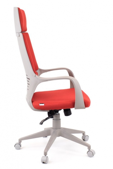 Кресло для руководителя Everprof Trio Grey TM Ткань Красный