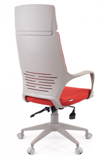 Кресло для руководителя Everprof Trio Grey TM Ткань Красный
